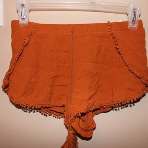 Burnt Orange flowy shorts!!